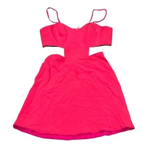 NAVEN Hot Pink Cutout Mini Dress Women's Size 4